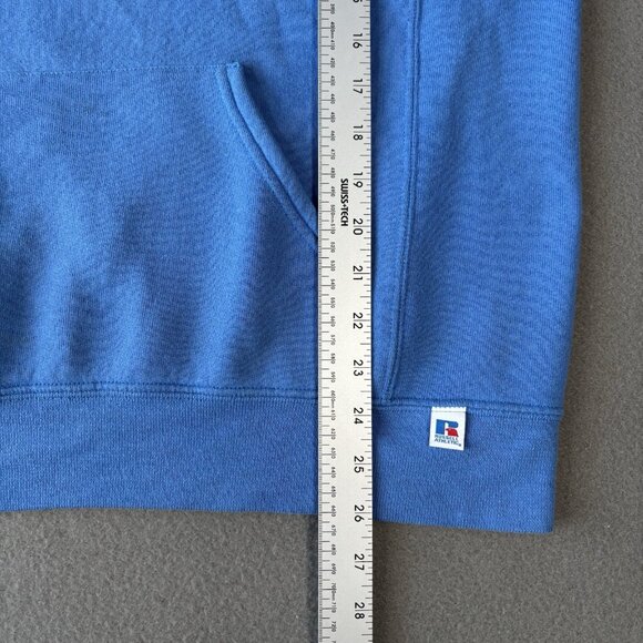 North Carolina Tar Heels Hoodie Y2K Russell athletics Mens M NCAA Baggy Blue VTG - Picture 7 of 16